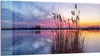 DEQORI Glasbild Echtglas 100x50 cm 'Abendstille am See' Produktbild-Vorschau 1