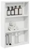 vidaXL Badezimmer-Wandschrank Weiß 40 x 10 x 60,5 cm Produktbild-Vorschau 3