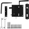 Kastenschloss Gartentor 65 mm Links - Schwarz Produktbild-Vorschau 4