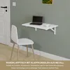 Wandklapptisch Schreibtisch Tischplatte 60x40 cm in Weiß Produktbild-Vorschau 2