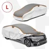 Two views of a car cover, one abstract and one on a car. Produktbild-Vorschau