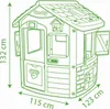 A line drawing of a playhouse with dimensions indicated. Produktbild-Vorschau