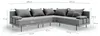 TRADA Gartensofa lounge set Bahama M Grau Gartenmöbel set Produktbild-Vorschau 7
