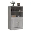 vidaXL Highboard Grau Sonoma 60x35,5x103,5 cm Holzwerkstoff Produktbild-Vorschau 3