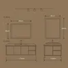 LED Badezimmerspiegel 60x45cm Rechteckig, 3 Lichtfarben Produktbild-Vorschau 4
