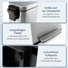 2-teiliges Kombi-Set von Abfalleimern, 40l und 6 l Produktbild-Vorschau 6