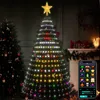 Smart LED Weihnachtsbaum Lichterkette mit Stern Spitze RGB Produktbild-Vorschau 7