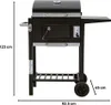 Holzkohlegrill "Vicomte" - 92,5 x 46 x 123 cm Produktbild-Vorschau 3