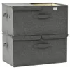 vidaXL Scatole portaoggetti 2 pezzi in tessuto 50x30x25 cm Anteprima dell’immagine prodotto 4