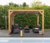 Pergola 7.32m² bois traité - Habrita - THO2331VT - Voir les images du produit 3