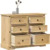 vidaXL Kommode Corona 112x48x91 cm Massivholz Kiefer Produktbild-Vorschau 2