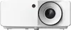 A front view of a white projector with a large lens. Náhled obrázku produktu