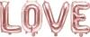 Folienballon Love 140x35cm roségold Produktbild-Vorschau 1