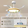 Stropný ventilátor HOMCOM s LED osvetlením, sklopnými Náhľad obrázku produktu 6