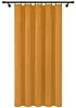 A yellow curtain hanging from a curtain rod. Náhled obrázku produktu