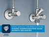 Robinet d'angle Grohe 22037 1/2x3/8" rosace poignée Voir les images du produit 13