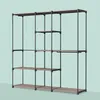 Offene Kleiderschrank mit Regalen und Kleiderstangen - Produktbild-Vorschau 4