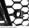 Wabendesign Kühlergrill Wabengrill Glanz passend für Audi Produktbild-Vorschau 7