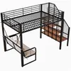 Etagenbett 140x200 cm mit Polstersofa & Stauraum – Hochbett Produktbild-Vorschau 8
