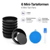 PRECORN Mini Tarteform Set 6 Stück, 10 cm Antihaft Produktbild-Vorschau 3