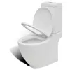 vidaXL Zestaw toaletowo-bidetowy biały ceramiczny Podgląd zdjęcia produktu 7