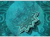 Vlies Fototapete - Azure Flower 350x245 cm Orient Produktbild-Vorschau 5
