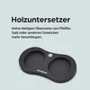 Salz und Pfeffermühle Holz Akazien Schwarz - 22 cm - Produktbild-Vorschau 5