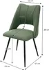 A green chair with dimensions indicated by measurement lines and text. Náhľad obrázku produktu