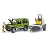 bruder Land Rover Defender  mit Mini-Bagger , Maßstab 1:16 Produktbild-Vorschau 36
