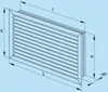 Lüftungsgitter KNUN mit starren Lamellen : 400x400mm Größe: Produktbild-Vorschau 5