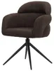MASSIVMOEBEL24 Polsterstuhl 63x64x87 Webstoff dunkelbraun Produktbild-Vorschau 7