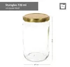 6er Set Einmachglas 720 ml Deckel Gold Rund- Einkochgläser Produktbild-Vorschau 3