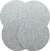 4er Set Platzmatte aus Filz, grau, rund, Ø 35 cm, Tischset, Produktbild-Vorschau 4