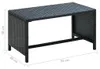 vidaXL Konferenčný stolík čierny 70 × 40 × 38 cm Poly ratan Náhľad obrázku produktu 3