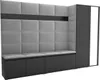 Garderoben-Set Noris V mit Spiegel, gepolsterte Garderobe Produktbild-Vorschau 1