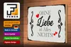 Holzschild Spruch 30x20cm ohne Liebe ist Alles nichts Herz Produktbild-Vorschau 3