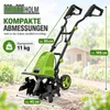 Motorhacke 1500 W, 45 cm breit, 22 cm tief, 24 Hackmesser Produktbild-Vorschau 3