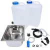 230V Camping Set mobile Spüle Bausatz 19L Kanister Produktbild-Vorschau 1