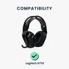 kwmobile 2x Velours Ohr Polster für Logitech G733 Produktbild-Vorschau 2