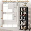 COSTWAY Wąska półka na buty, organizer na buty, Podgląd zdjęcia produktu 5