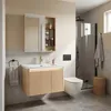 Rea Badezimmermöbel-set Mit Waschbecken De07-70 Oak 70cm Produktbild-Vorschau 3