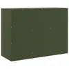 The Living Store Credenza verde oliva 99x39x73 cm Acciaio Anteprima dell’immagine prodotto 3