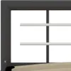 vidaXL Rama łóżka szaro-biała metalowa 90×200 cm Podgląd zdjęcia produktu 4