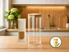 Vorratsdose Glas 2400 ml 4er-Set mit Bambusdeckel – Produktbild-Vorschau 3
