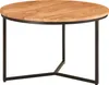 WOHNLING Couchtisch 60x60x38 cm Akazie Massivholz / Metall Produktbild-Vorschau 1