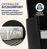 CASARIA Gartenmöbel Set 6-Sitzer, Polyrattan Schwarz-Creme, Produktbild-Vorschau 3