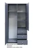 An open wardrobe with shelves and drawers, displayed against a white background. Podgląd zdjęcia produktu