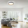 Selltec LED Deckenleuchte MILIA rund Holzoptik, dimmbar per Produktbild-Vorschau 3