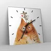 Wanduhr - Quadrat - Glasuhr - Katze Maus Kinder - 30x30cm - Produktbild-Vorschau 4