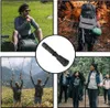 Collage of four images showing people hiking and using trekking poles, with a close-up of a trekking pole tip in the center. Náhled obrázku produktu